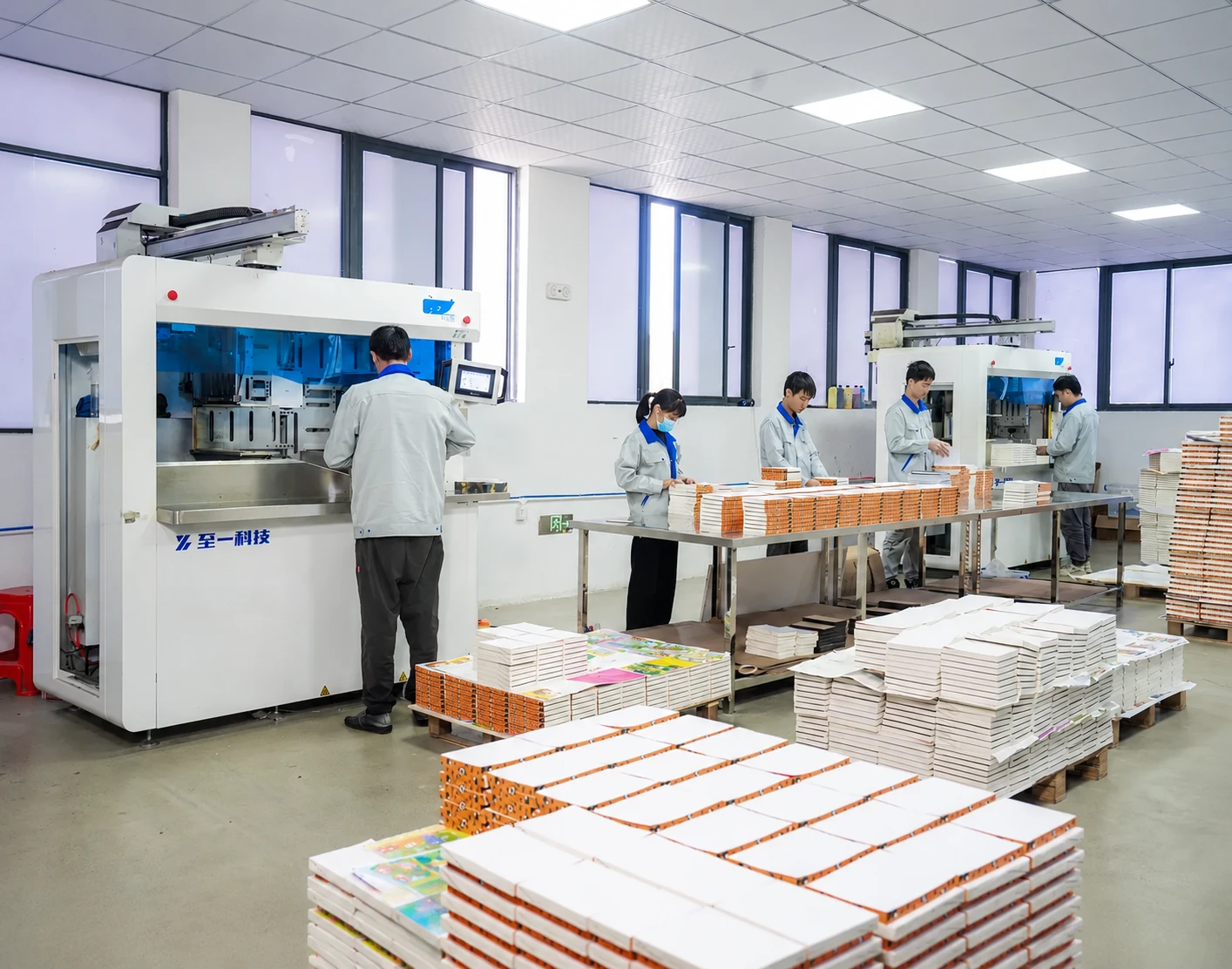 Custom book printing factory production workshop