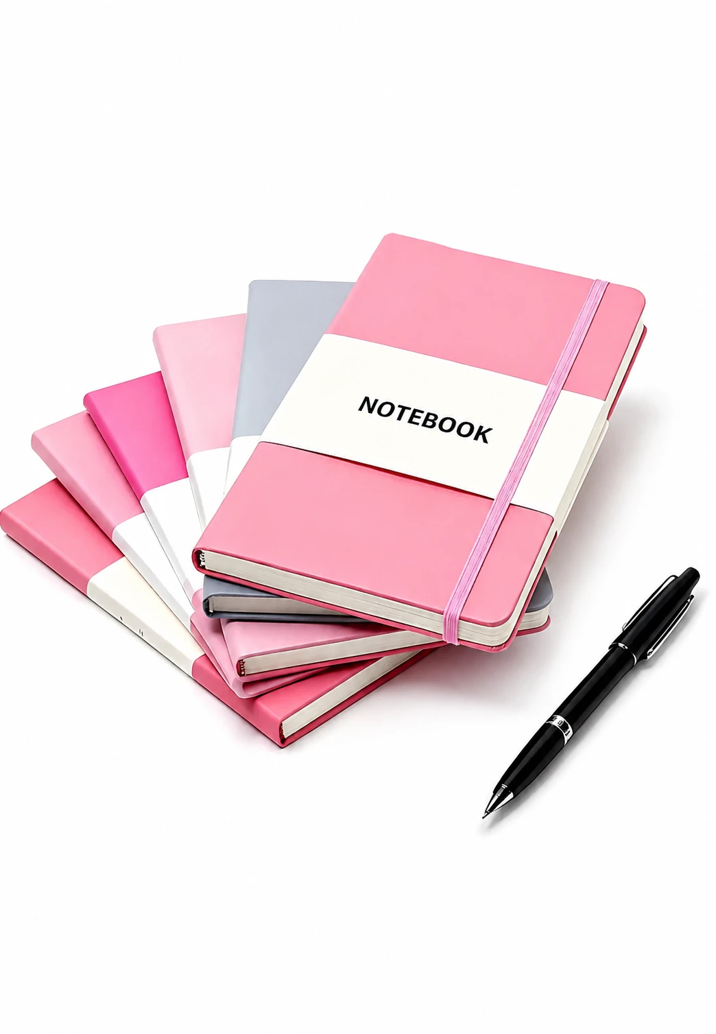 Custom hardcover notebook printing with elastic band and premium binding