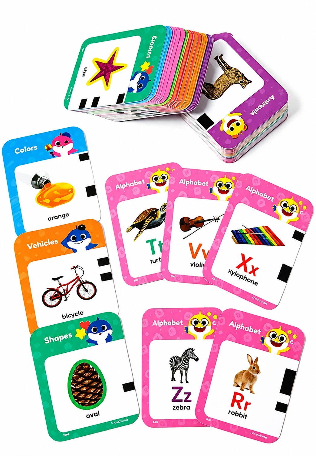 Custom kids educational flash cards printing